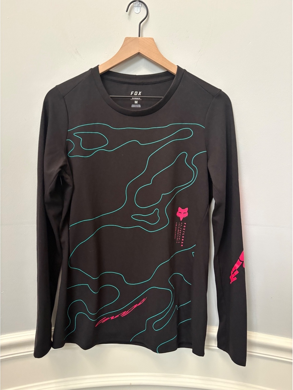 Fox Racing Ranger Lunar Drirelease Mid Long Sleeve MTB Jersey Black Med NWOT
